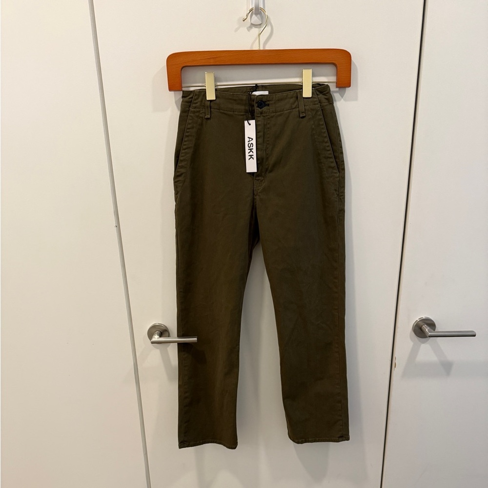 Askk NY green pants NWT size 24